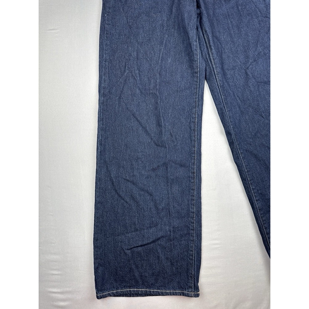 Levi's Cinch Baggy Wide Leg Jeans Dark Wash Denim 24x31 Relaxed High Rise - Picture 3 of 15